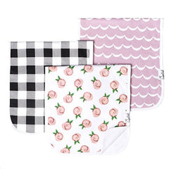 Copper Pearl 3-Pack Rosie Burp Cloths Set