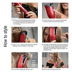 CHI Spin N Curl, 1 Inch , Ruby Red