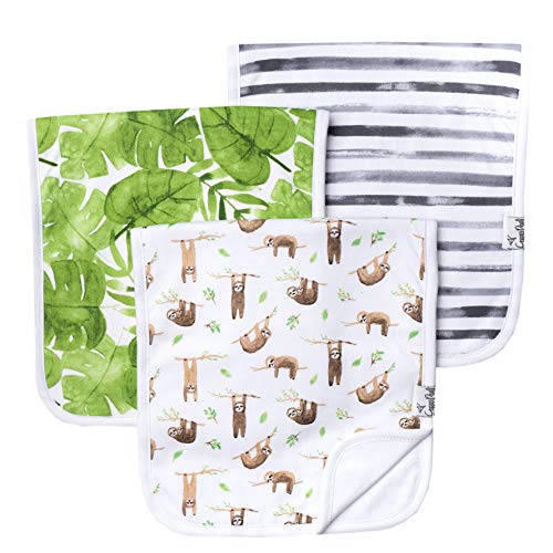 Copper Pearl Baby Burp Cloth Large 21''x10'' Size Premium Absorbent Triple Layer 3 Pack Gift Set "Noah" by Copper Pearl
