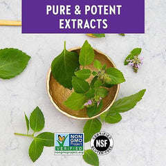 New Chapter Holy Basil Force with Supercritical Holy Basil for Immune Support + Mood Support + Non-GMO Ingredients - 30 ct Vegetarian Capsules
