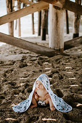 Copper Pearl Premium Knit Hooded Bath Towel with Terry Cloth Interior"Kai"