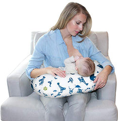 Jolly Jumper Baby Sitter Nursing Cushion - Blue/White Jungle