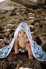 Copper Pearl Premium Knit Hooded Bath Towel with Terry Cloth Interior"Kai"