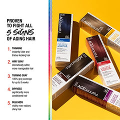 AGEbeautiful Root touch Up Temporary Haircolor Spray - Medium Aish Brown 2 Oz, 2 ounces