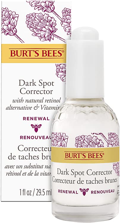 Burt's Bees® Face Serum, Renewal Dark Spot Corrector with Bakuchiol Natural Retinol Alternative, 29.5 mL