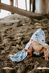 Copper Pearl Premium Knit Hooded Bath Towel with Terry Cloth Interior"Kai"