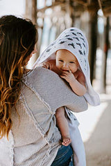 Copper Pearl Premium Knit Hooded Bath Towel with Terry Cloth Interior"Wild"