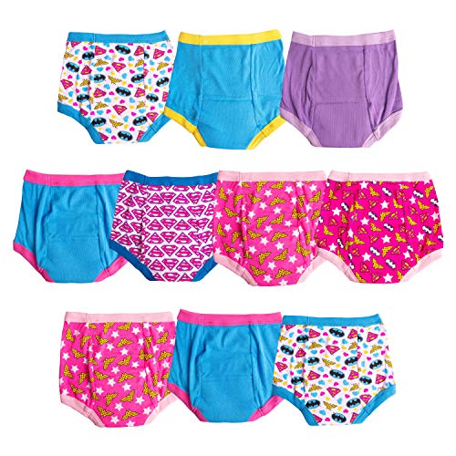 DC Comics 3PK, 7PK and 10PK Potty Training Pants with Superman, Batman, Wonder Woman and More with Stickers Sizes 2T, 3T, and 4T