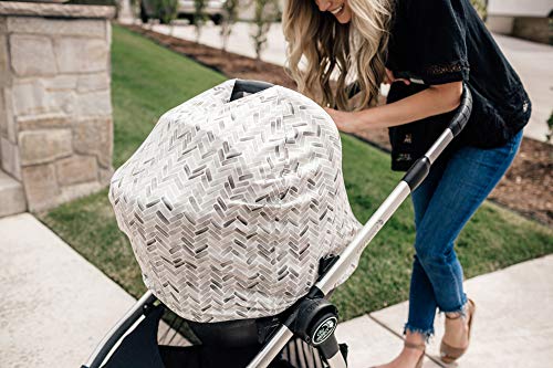 Copper Pearl Baby Car Seat Cover Canopy and Nursing Cover Multi-Use Stretchy 5 in 1 Gift "Alta", 4.8 Ounces