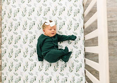 Copper Pearl Premium Fitted Knit Crib Sheet/Toddler Sheet Fern, 0.60 gram