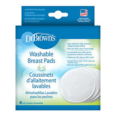 Dr. Brown's Washable Breast Pads - 4 pack, White