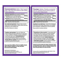 New Chapter Holy Basil Force with Supercritical Holy Basil for Immune Support + Mood Support + Non-GMO Ingredients - 30 ct Vegetarian Capsules