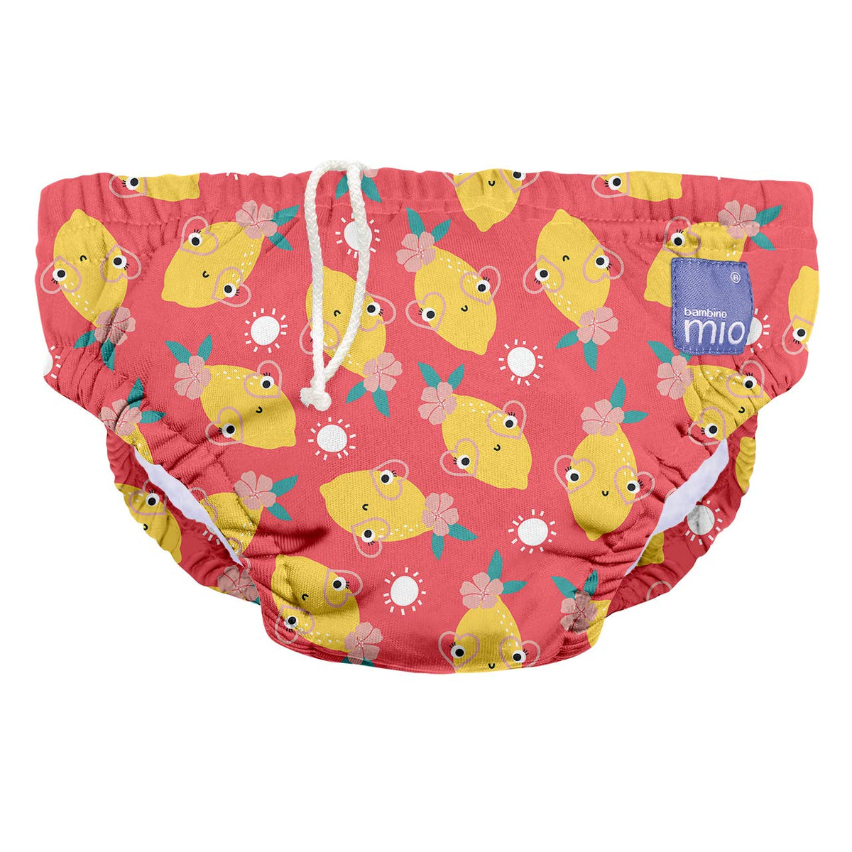 Bambino Mio, reusable swim diaper, lemon twist, medium (6-12 months)