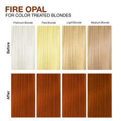 Celeb Luxury Gem Lites Fire Opal Colorwash, Color Depositing Shampoo with Bondfix Bond Rebuilder, Semi Permanent Hair Colour, Vegan Hair Dye, Maintains and Refreshes Copper to Light Auburn Tones