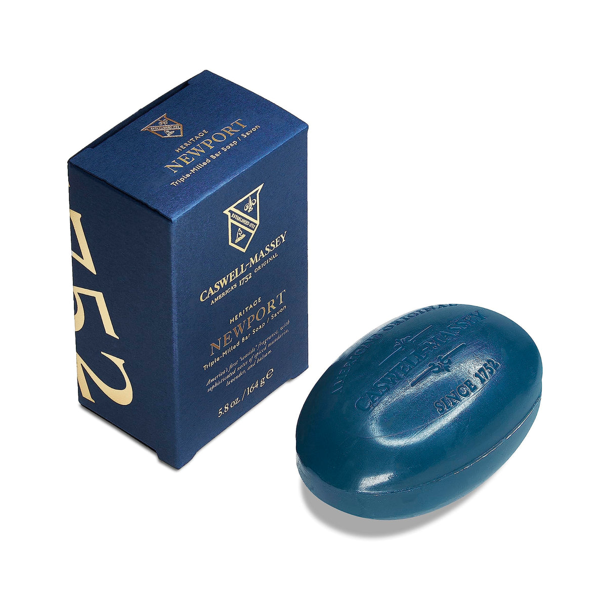 Caswell-Massey Caswell Massey: Heritage Newport Single Bar Soap 5.8 Oz/164 Gr, 5.8 ounces