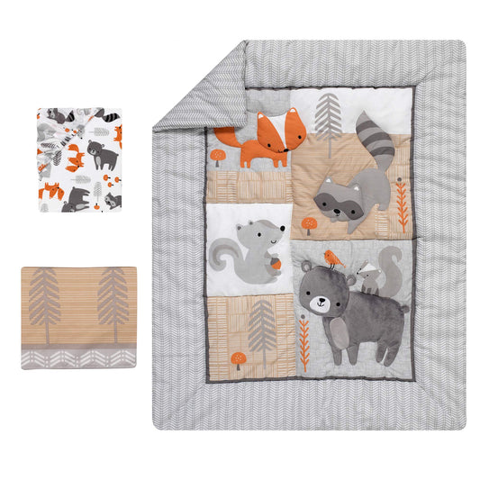 Bedtime Originals Acorn 3-Piece Crib Bedding Set
