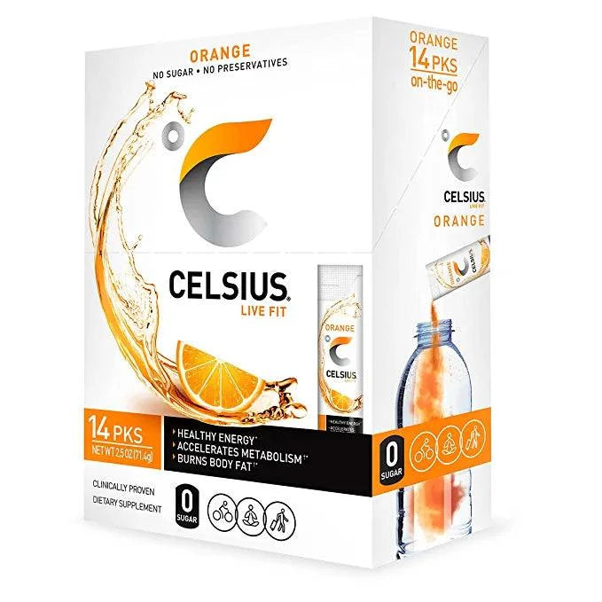 CELSIUS On-the-Go Powder Stick Packs, 2.5 Ounce (Pack of 14)